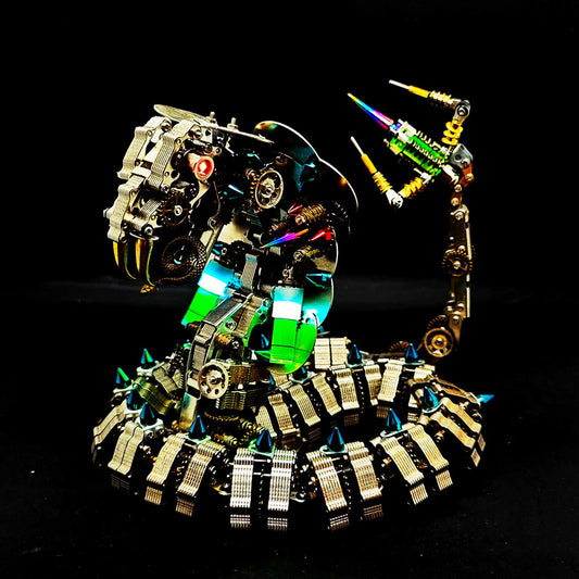 Mechanical Punk Cobra Snake 3D Metal Puzzle Building Kits 1000+PCS