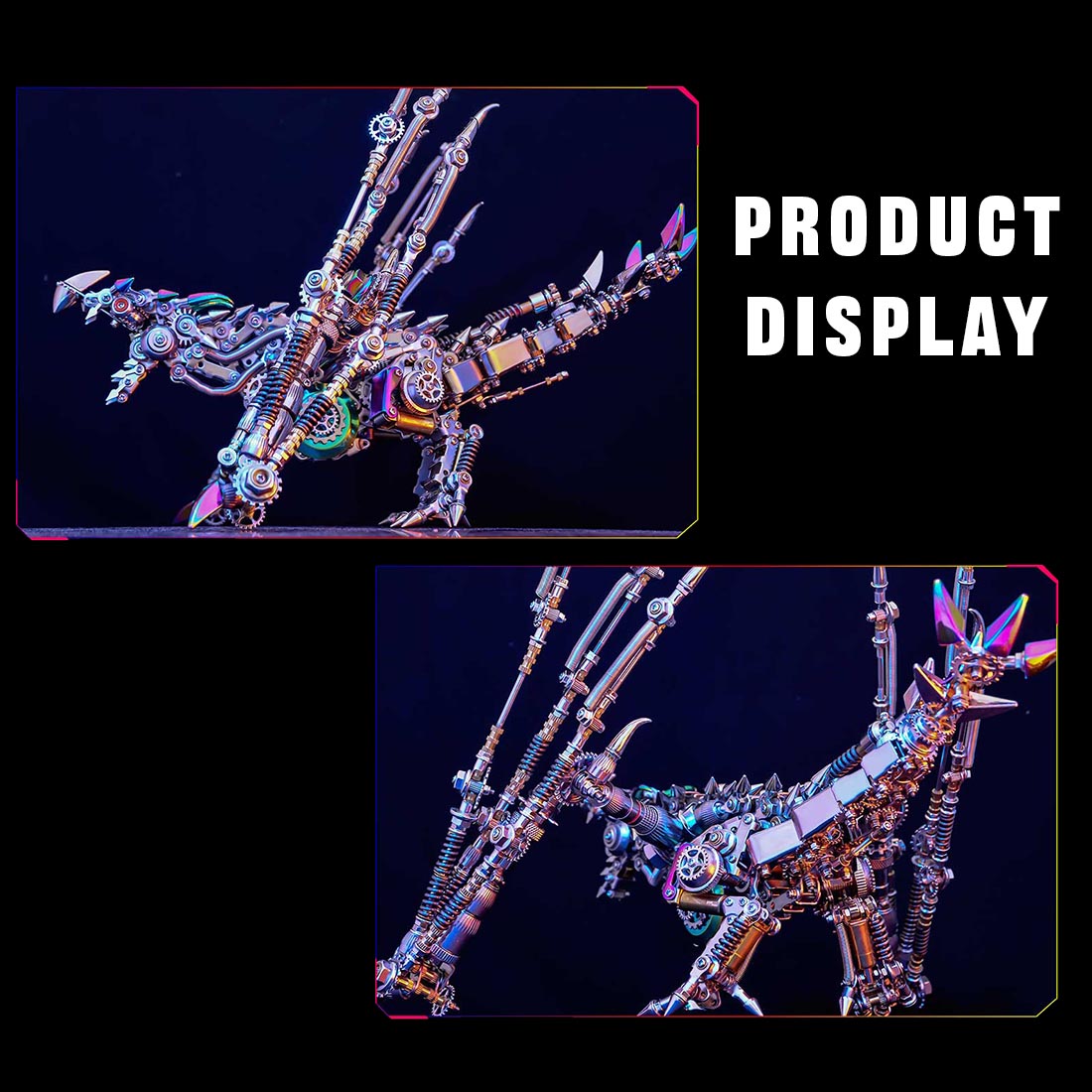 Western Dragon Cyberpunk 3D Metal Puzzle Model Kit 1300+ PCS